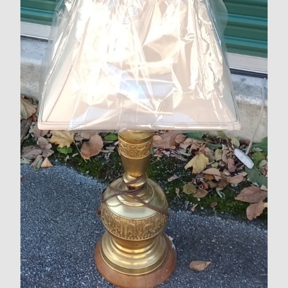 (3) Hand Hammered Brass Lights 2-38